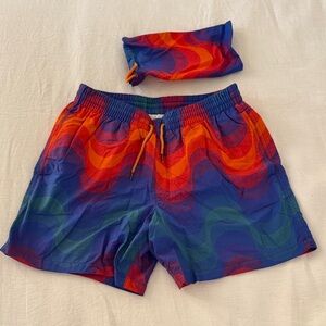 Dries van Noten - Verner Panton Vibrant Wave Pattern Swim Shorts
